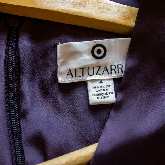 Dark Purple Orchid Floral Wrap Dress - Picture 6 of 7